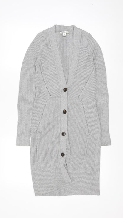 Womens UK Size XS Banana Republic Grey Cardigan Jumper