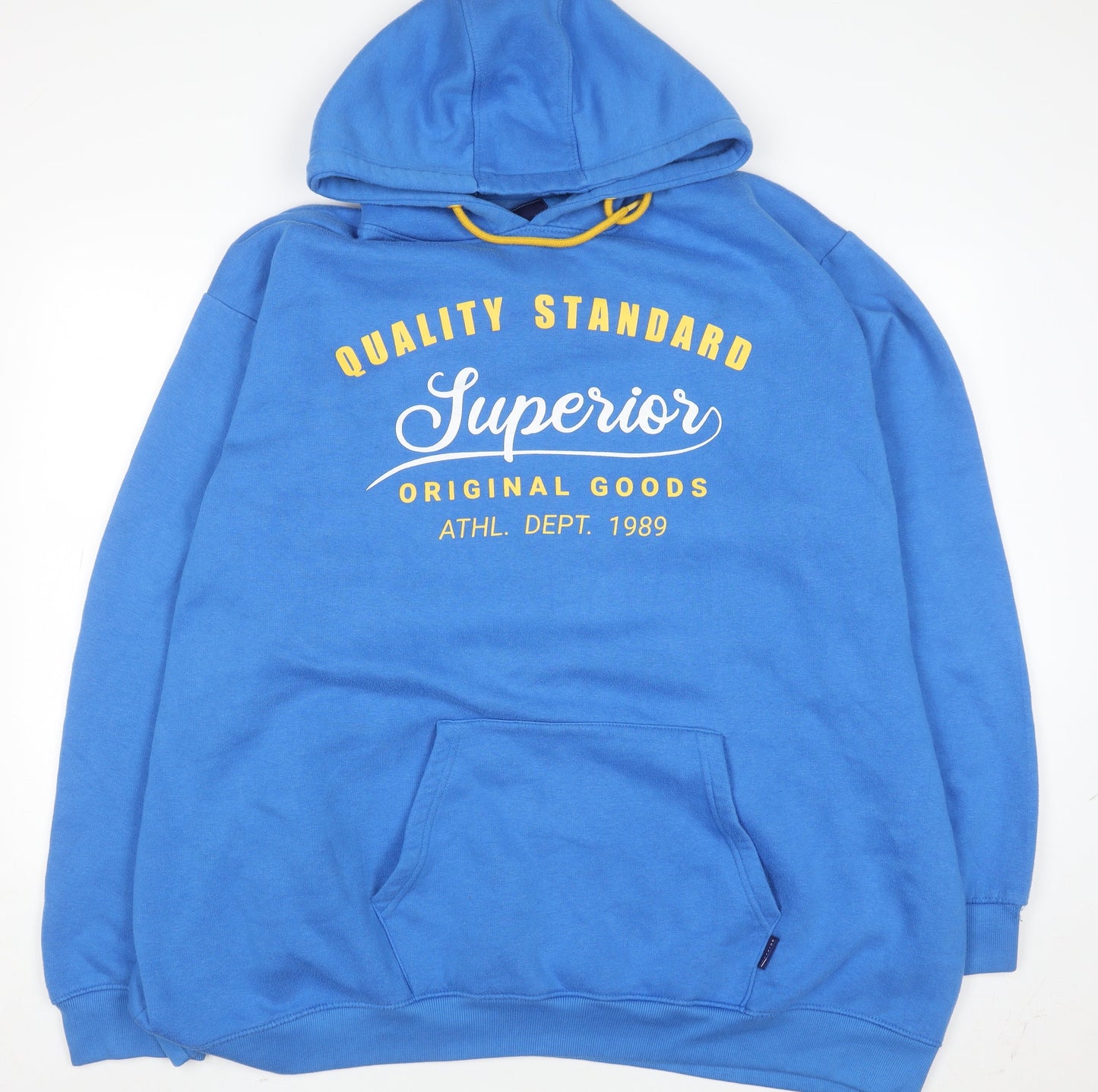 Mens UK Size 5XL BadRhino Blue Pullover Hoodie