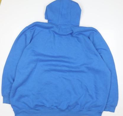 Mens UK Size 5XL BadRhino Blue Pullover Hoodie