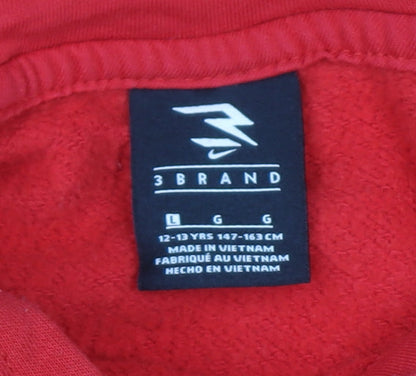 Boys UK Size 12-13 Years Nike Red Pullover Hoodie
