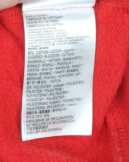 Boys UK Size 12-13 Years Nike Red Pullover Hoodie