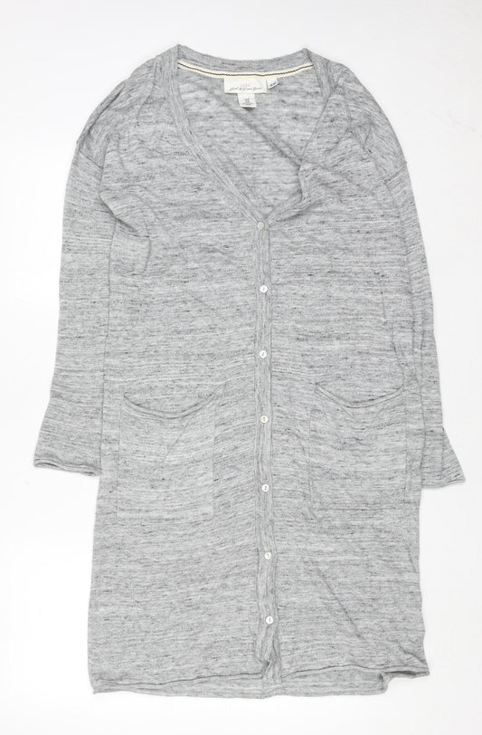 Womens UK Size 12 H&M Grey Cardigan Jumper