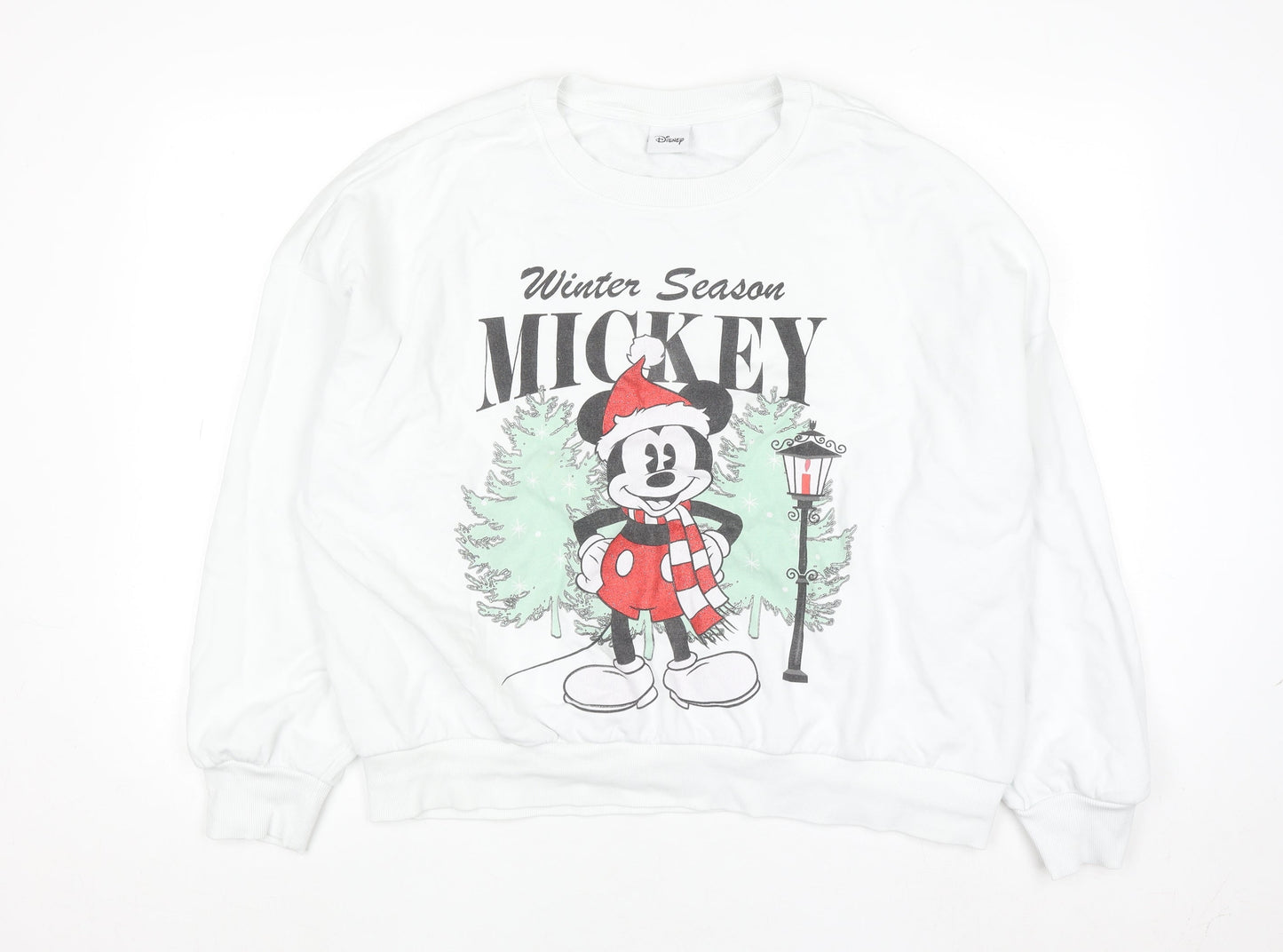 Womens UK Size L Disney White Pullover Sweatshirt