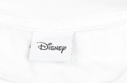 Womens UK Size L Disney White Pullover Sweatshirt