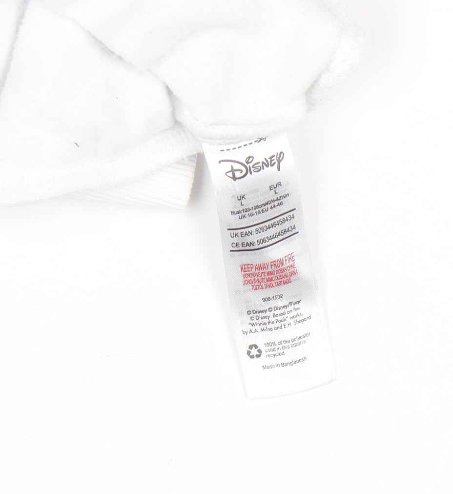 Womens UK Size L Disney White Pullover Sweatshirt