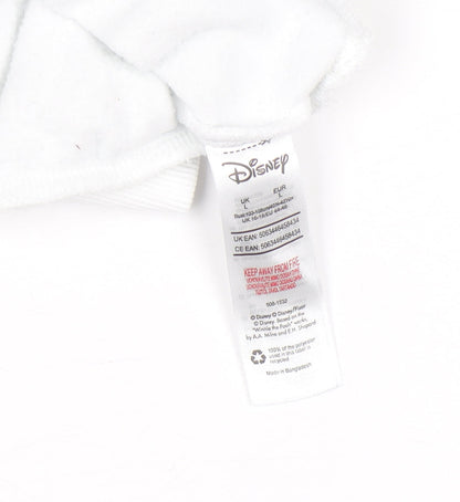 Womens UK Size L Disney White Pullover Sweatshirt