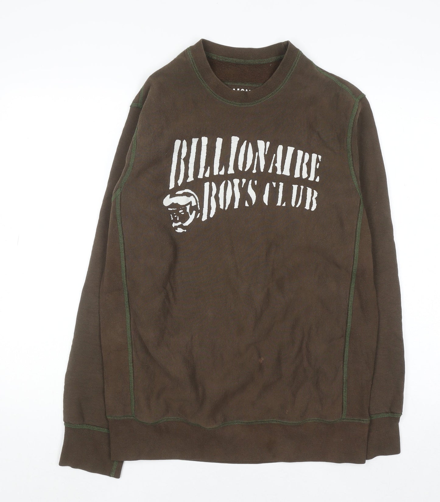 Mens UK Size M Billionaire Boys Club Brown Pullover Sweatshirt