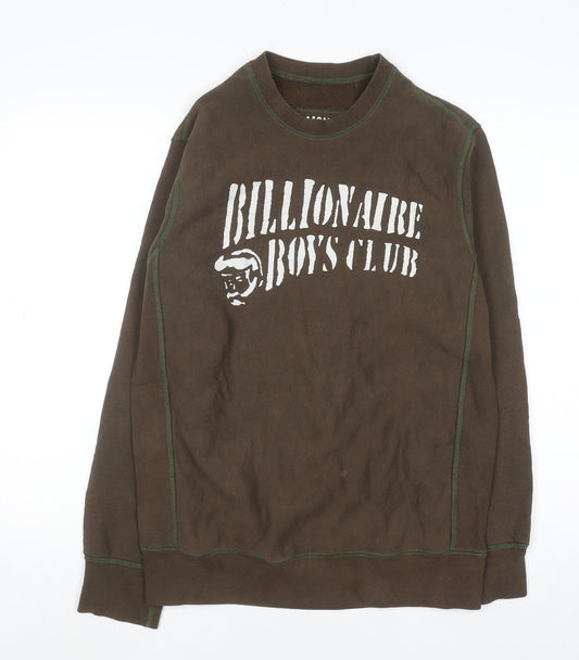Mens UK Size M Billionaire Boys Club Brown Pullover Sweatshirt