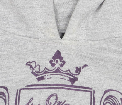 Boys UK Size 8 Years Lonsdale Grey Pullover Hoodie