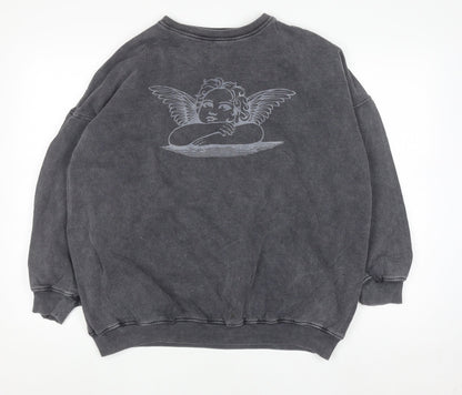 Womens UK Size S Motel Grey Pullover Sweatshirt