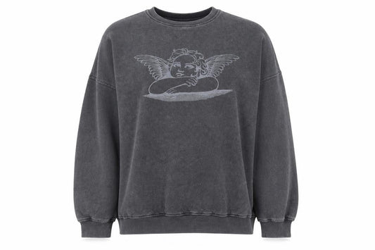 Womens UK Size S Motel Grey Pullover Sweatshirt