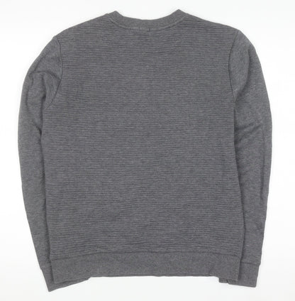 Mens UK Size M HUGO BOSS Grey Pullover Sweatshirt