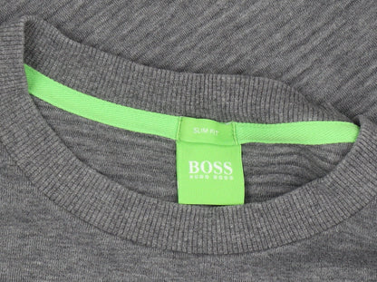 Mens UK Size M HUGO BOSS Grey Pullover Sweatshirt