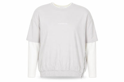 Zara Women Grey Sweatshirt Medium 100% Cotton Long Sleeve Pullover