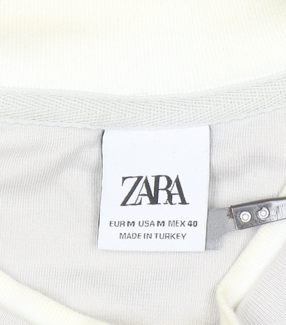 Womens UK Size M Zara Grey Pullover Sweatshirt