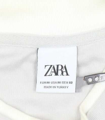 Womens UK Size M Zara Grey Pullover Sweatshirt