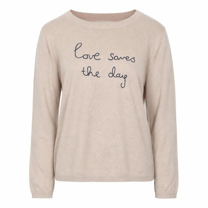 Womens UK Size S Hush Beige Pullover Jumper