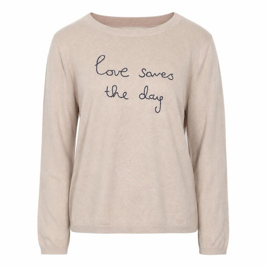 Womens UK Size S Hush Beige Pullover Jumper