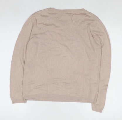 Womens UK Size S Hush Beige Pullover Jumper