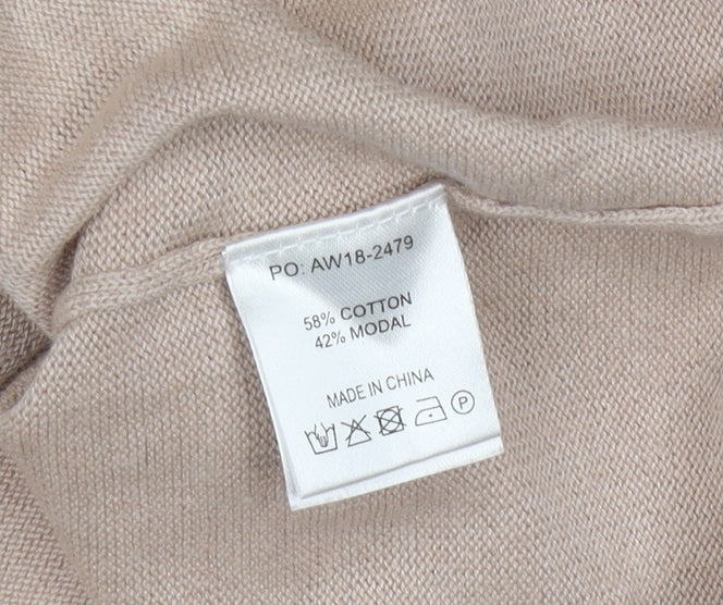 Womens UK Size S Hush Beige Pullover Jumper
