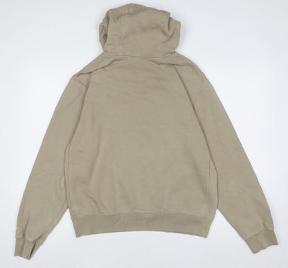 Mens UK Size S Nike Beige Pullover Hoodie