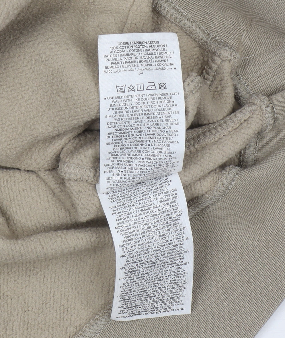 Mens UK Size S Nike Beige Pullover Hoodie