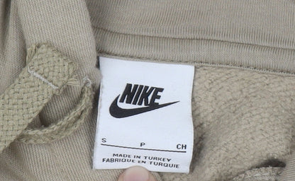 Mens UK Size S Nike Beige Pullover Hoodie