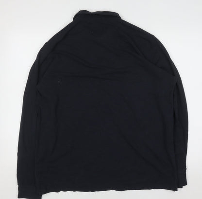 BAM Men's Black XL Long Sleeve Collared Casual Shirt