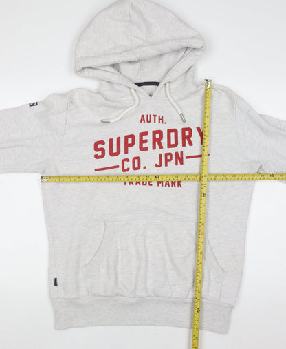 Mens UK Size M Superdry Grey Pullover Hoodie