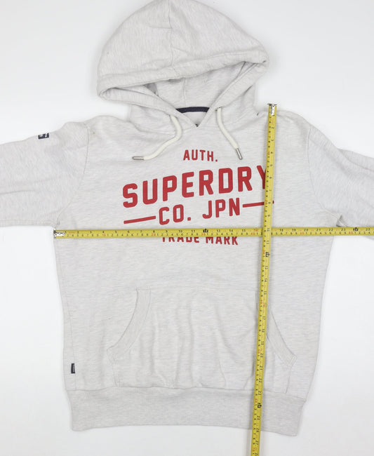 Mens UK Size M Superdry Grey Pullover Hoodie