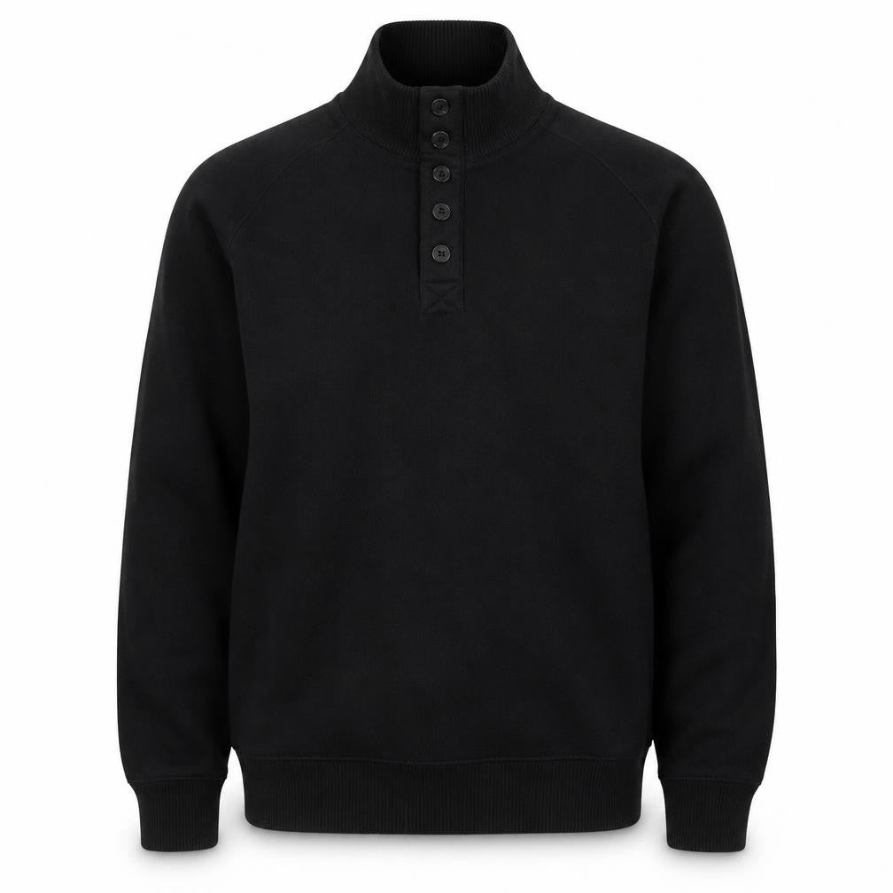 Mens UK Size L Ted Baker Black Henley Jumper