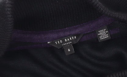 Mens UK Size L Ted Baker Black Henley Jumper