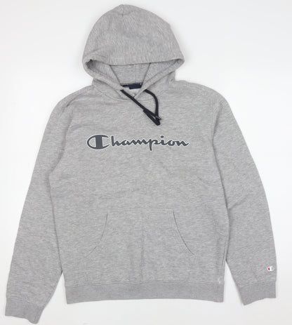 Mens UK Size M Champion Grey Pullover Hoodie