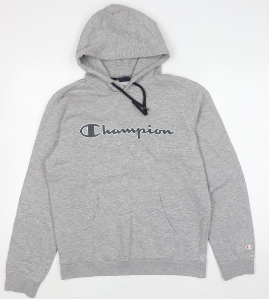 Mens UK Size M Champion Grey Pullover Hoodie