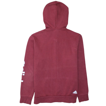 Mens UK Size XL adidas Red Full Zip Hoodie