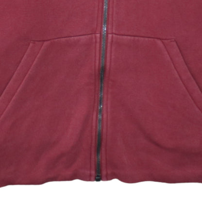 Mens UK Size XL adidas Red Full Zip Hoodie