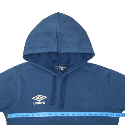 Mens UK Size M Umbro Blue Pullover Hoodie