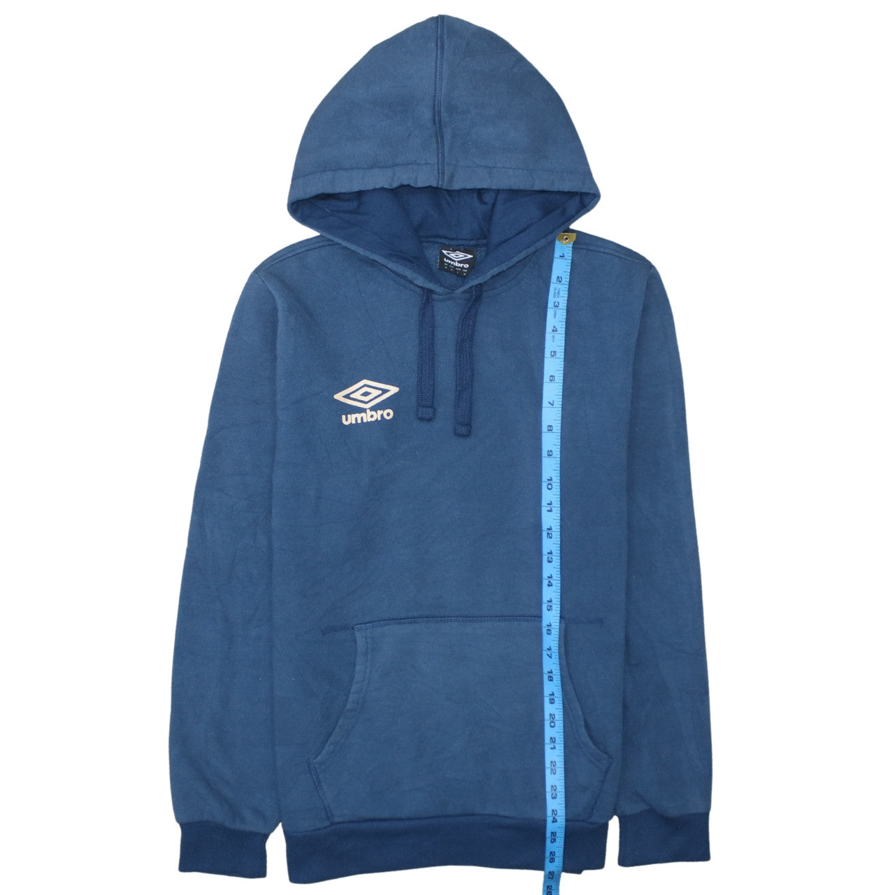 Mens UK Size M Umbro Blue Pullover Hoodie