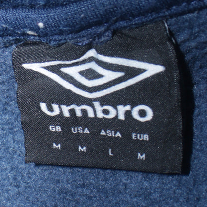 Mens UK Size M Umbro Blue Pullover Hoodie