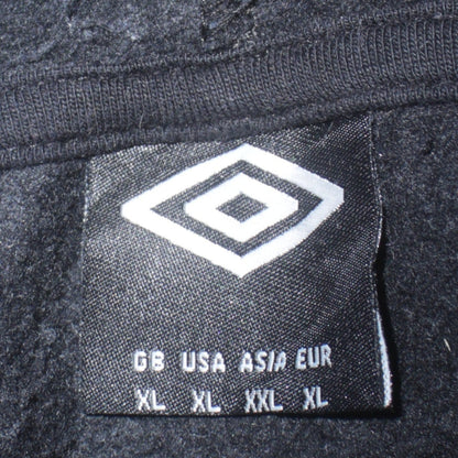 Mens UK Size XL Umbro Black Pullover Hoodie