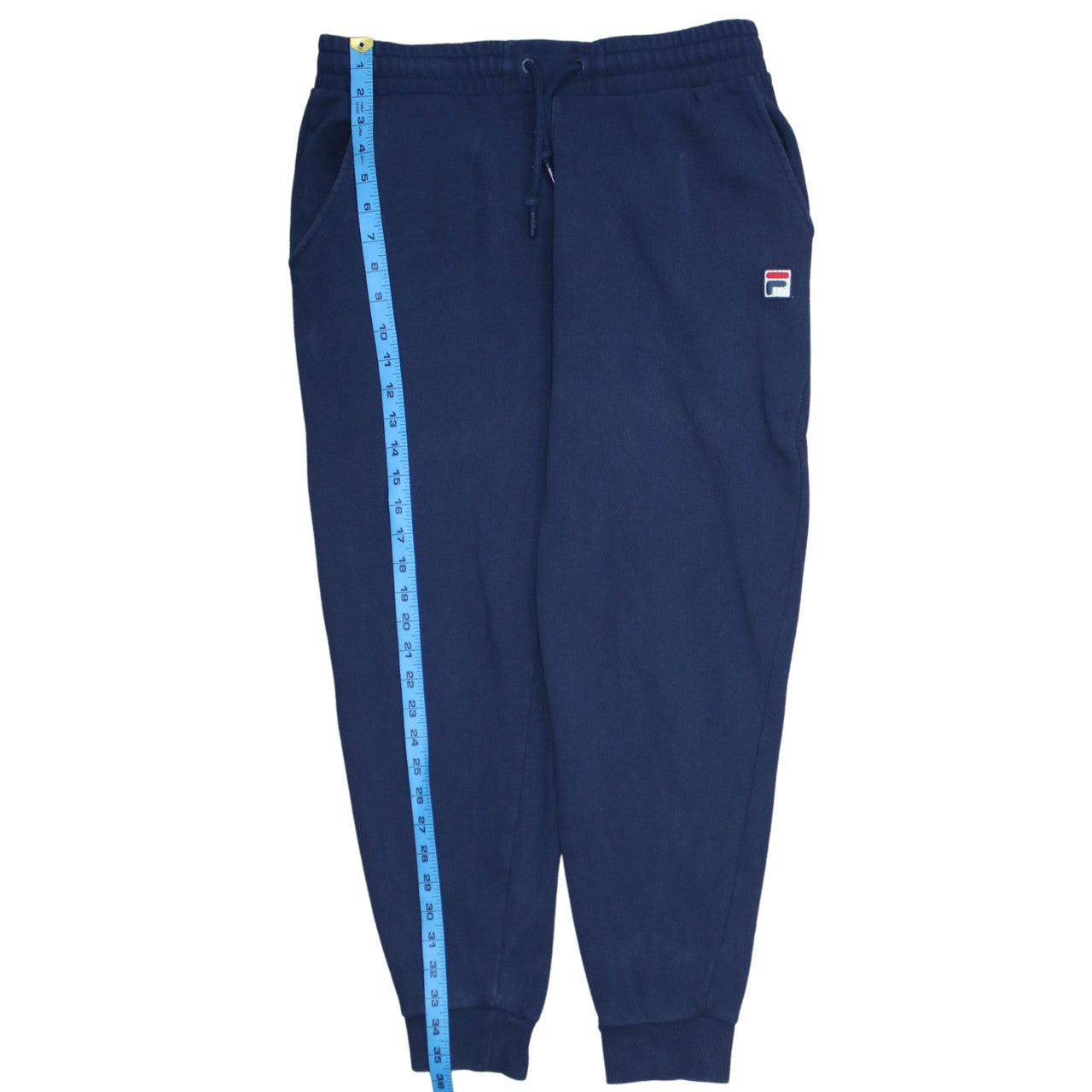 Mens UK Size M FILA Regular Fit Jogger Blue Trousers