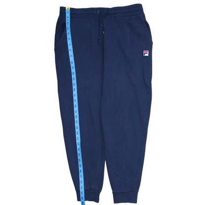 Mens UK Size M FILA Regular Fit Jogger Blue Trousers