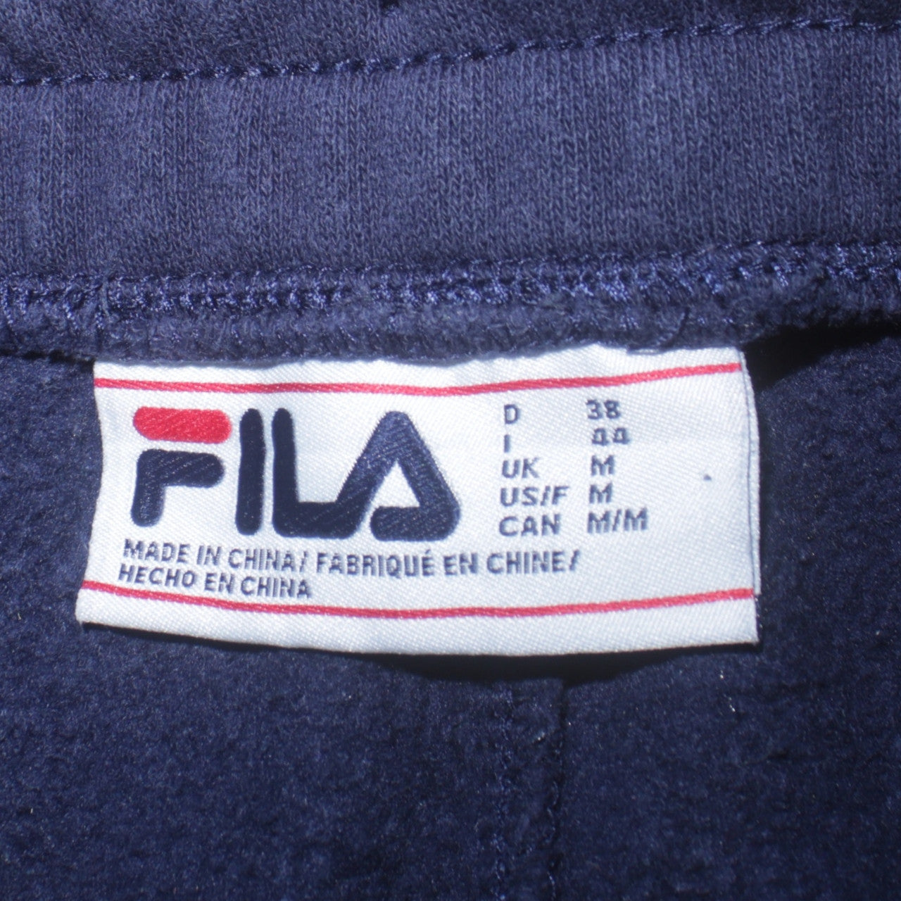 Mens UK Size M FILA Regular Fit Jogger Blue Trousers