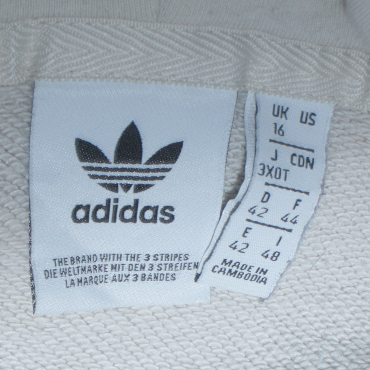 Womens UK Size 16 adidas Multicoloured Pullover Hoodie