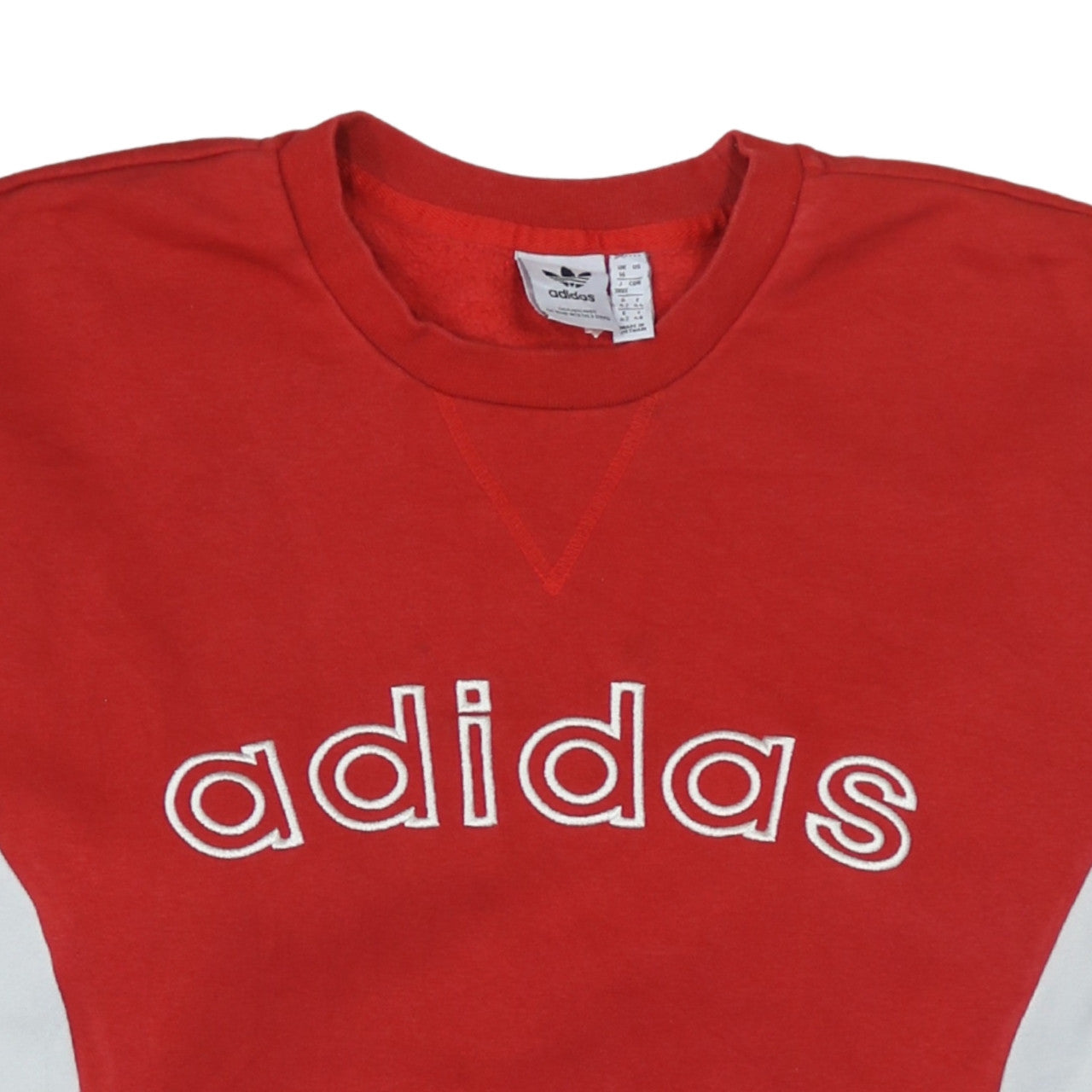 Womens UK Size 16 adidas Red Pullover Sweatshirt