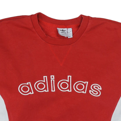 Womens UK Size 16 adidas Red Pullover Sweatshirt