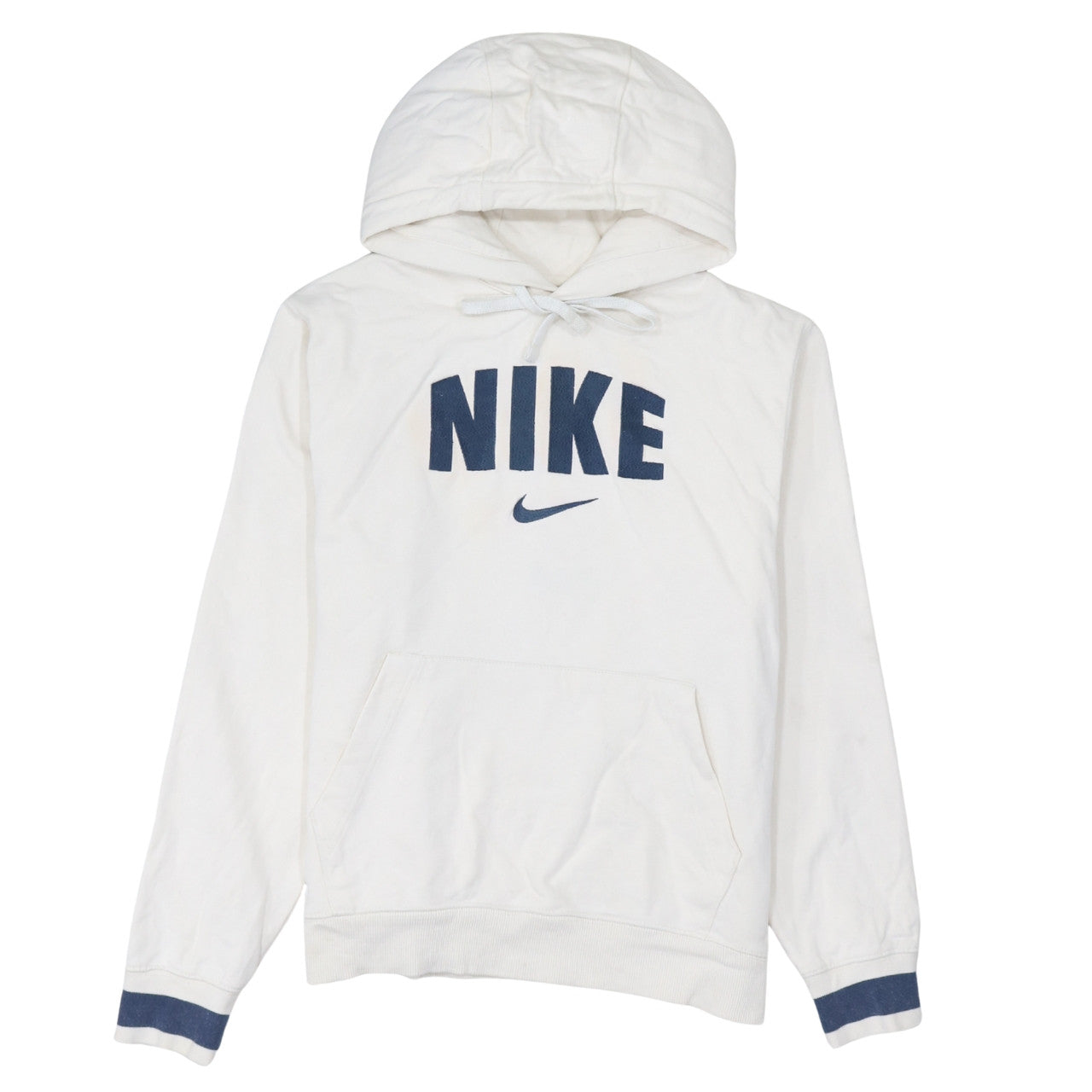 Womens UK Size S Nike White Pullover Hoodie