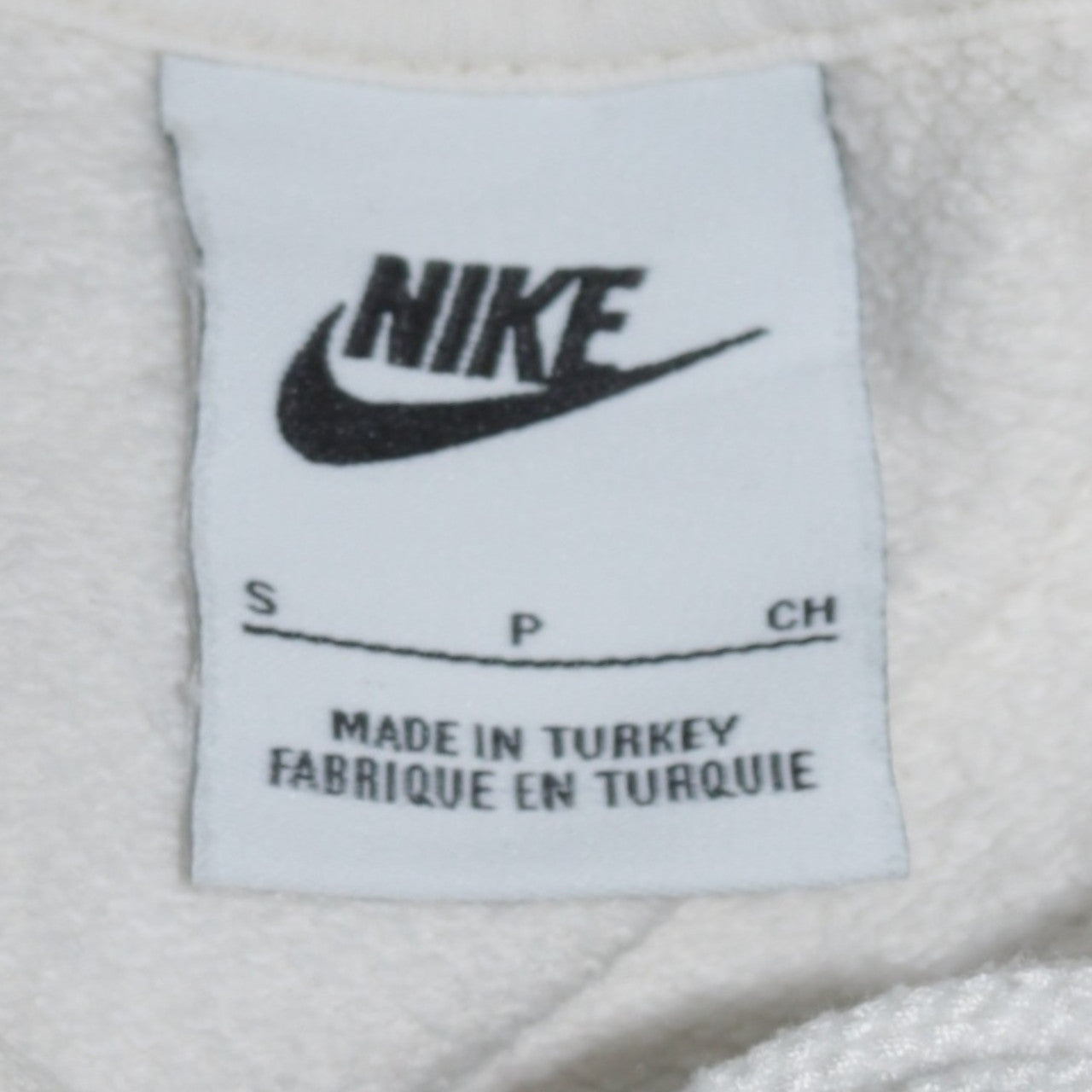 Womens UK Size S Nike White Pullover Hoodie
