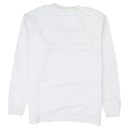 Mens UK Size M Tommy Jeans White Pullover Sweatshirt