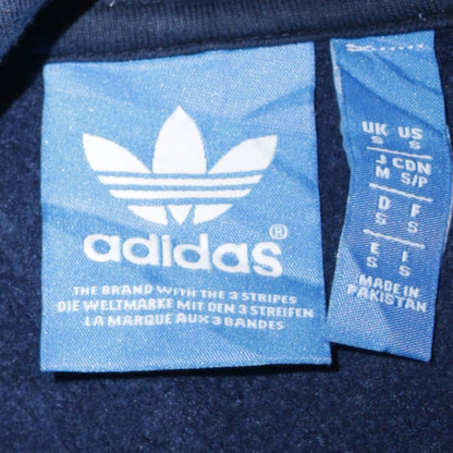 Mens UK Size S adidas Blue Pullover Hoodie